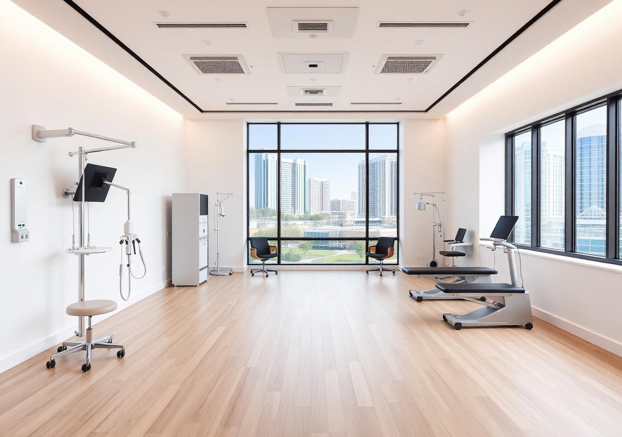Premium rehabilitation suite with resort district view